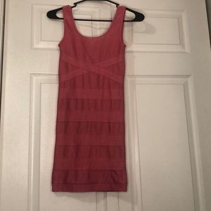 Luxe bandage scoop neck dress